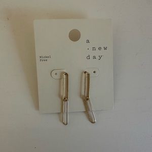 NWT A New Day Target Gold Earrings